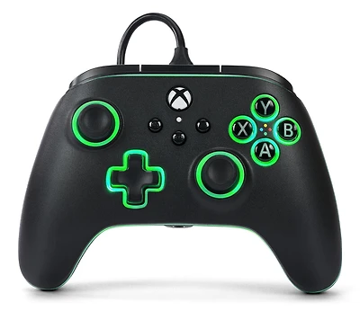 PowerA Advantage Wired Controller for Xbox Series X|S with Lumectra - Black, Microsoft Xbox