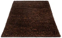 ECARPETGALLERY Sienna Dark Brown Rug 5'4" x 7'6"