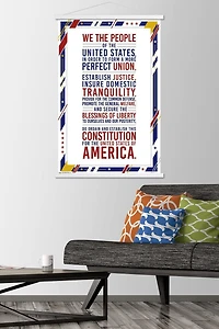 The United States Of America - Constitution Preamble Wall Poster, 22.375" x 34"