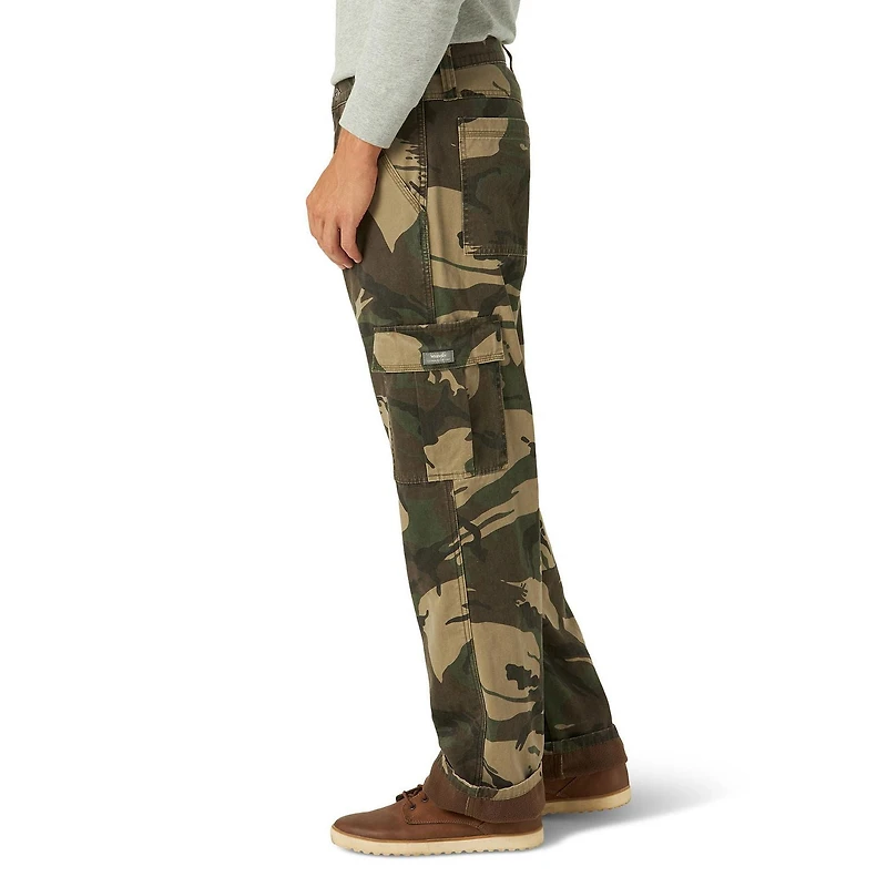 Wrangler Men's Fleece Lined Cargo Pant, Relaxed fit