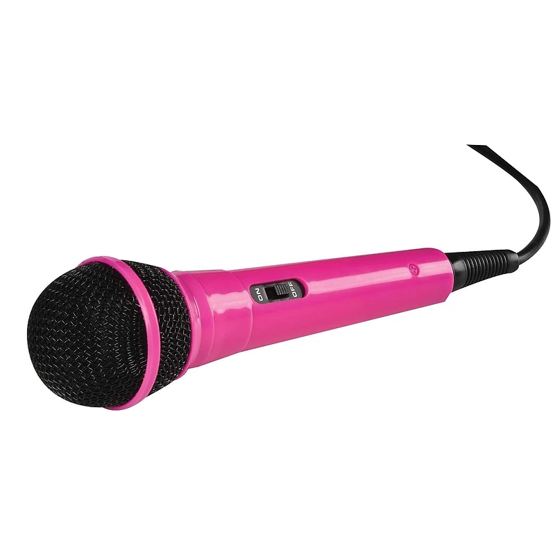 Singsation Classic Bluetooth Karaoke Machine/Speaker with Wired Microphone - Pink