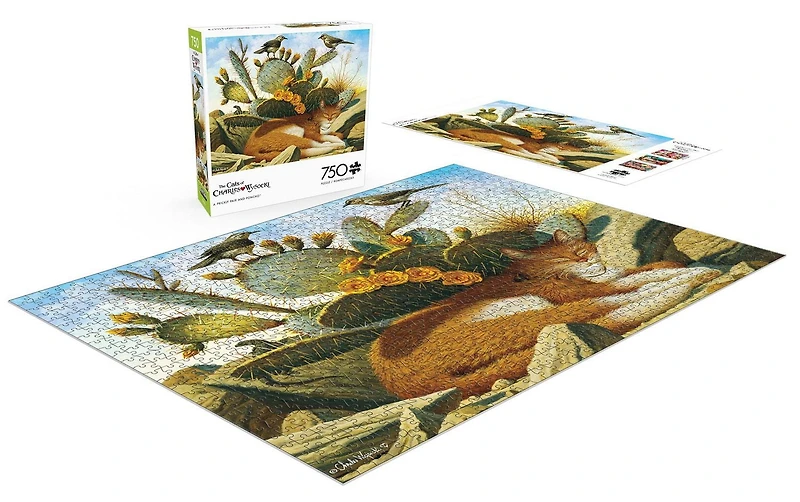 Buffalo Games - Le puzzle Cats - A Prickly Pair and Poncho - en 750 pièces