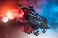 STAR WARS Adaptive Darth Vader Youth Costume - Printed Jumpsuit with Tube Access, Roomier Legs, and 3D Plastic Mask