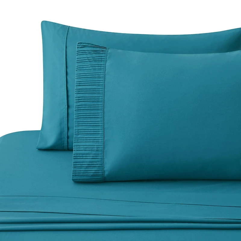 Literie Marina Décoration ultra douce et soyeuse en rayonne de bambou, toutes saisons, couleur bleu sarcelle