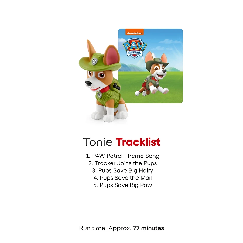 tonies La Pat' Patrouille: Tracker Figurine de jeu audio (En Anglais)