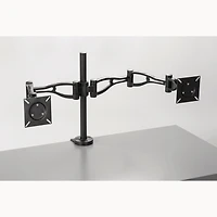 Bras double support pour écran plat ajustable en profondeur Professional Series
