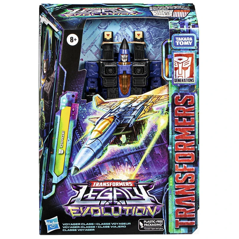 Transformers Toys Legacy Evolution Voyager Dirge Toy, 7-inch, Action Figure For Boys And Girls Ages 8 And Up