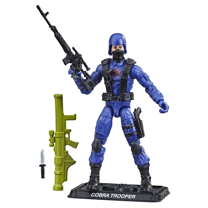 Collection rétro G.I. Joe, figurine de collection Cobra Trooper de 9,5 cm avec plusieurs accessoires, jouet pour enfants, à partir de 4 ans