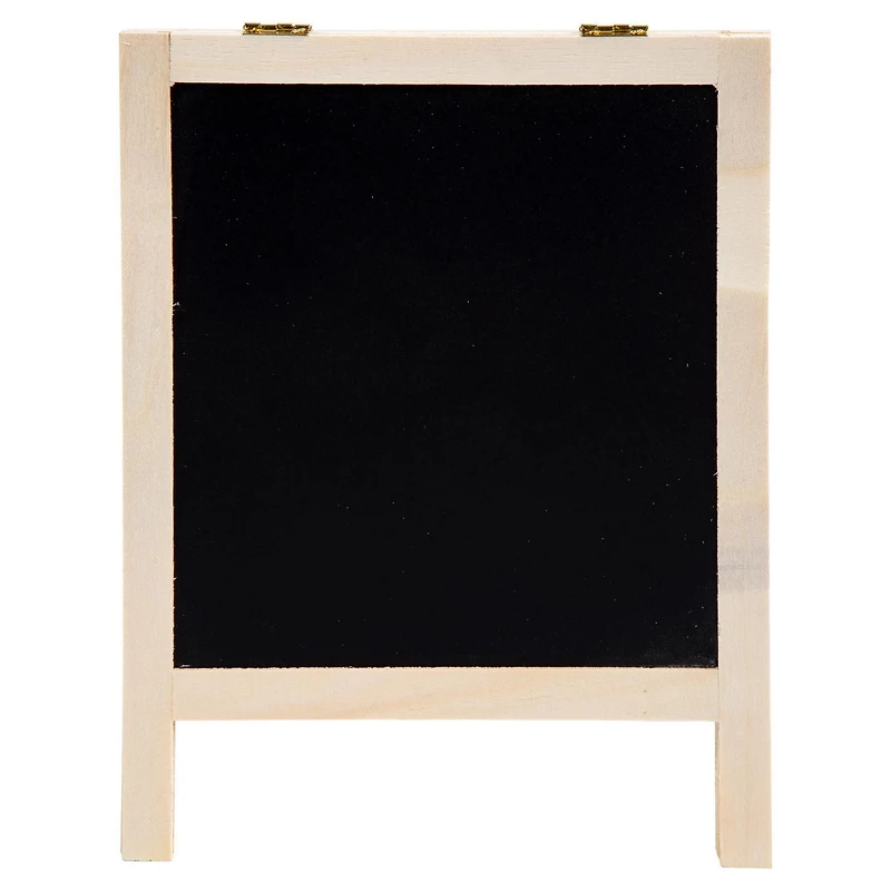 Time 4 Crafts DIY inachevé Ensemble de tableau noir en bois A-Frame