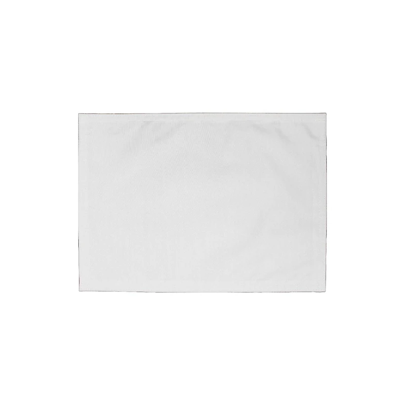 Placemat En Plastique Métallique (Argent) - Ensemble De 12
