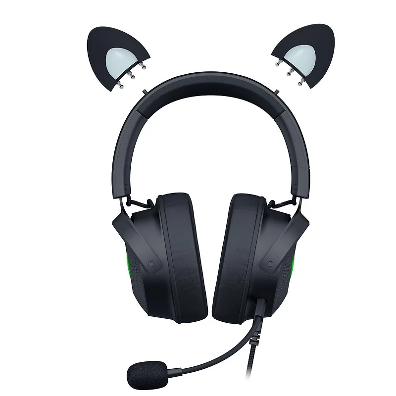Razer Kraken Kitty Edition V2 Pro - Casque filaire RGB avec oreilles interchangeables pour PC