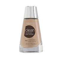 COVERGIRL Clean Liquid Foundation, lightweight, breathable liquid makeup, natural effect, water-based, non comedogenic, 100% Cruelty-Free