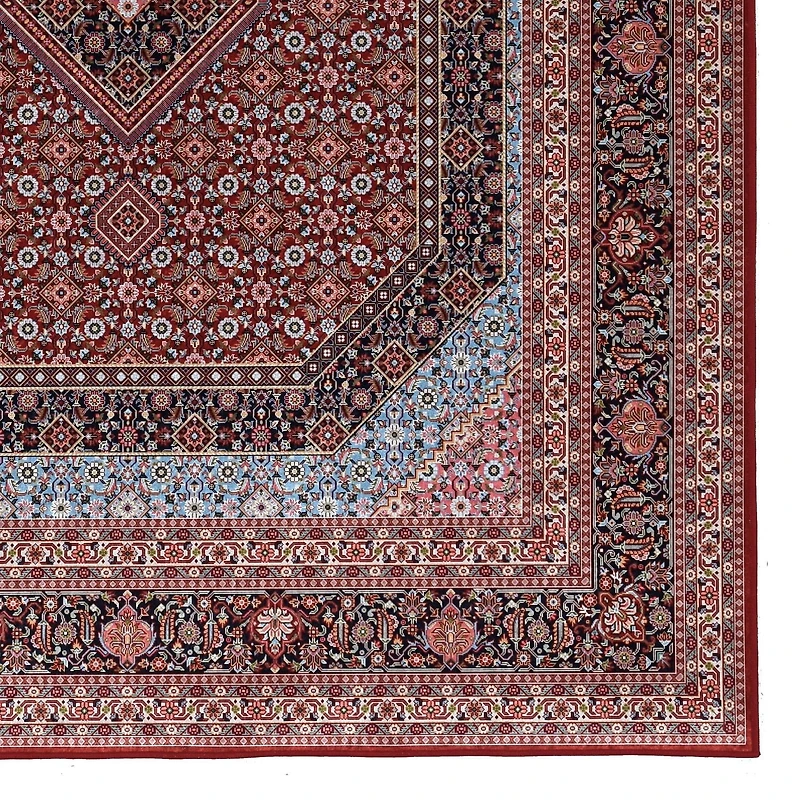 Tapis d'appoint Emerald Duluth gris & bleu de 2 pi 2 po x 3 pi 2 po