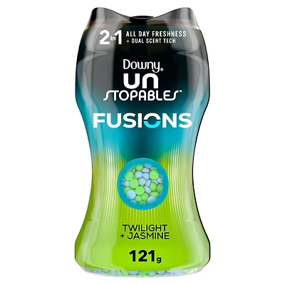Downy Unstopables Fusions In-Wash Laundry Scent Booster Beads, Twilight and Jasmine Scent, 2-in-1 All Day Freshness + Dual Scent Technology