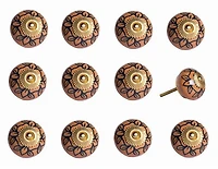 KNOB-IT VINTAGE HANDPAINTED CERAMIC KNOBS (12-Pack) KI1224