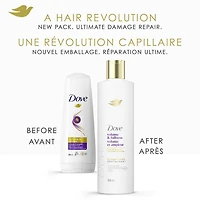 Dove Volume And Fullness Conditioner for Flat Hair, with Liquid Bio-Protein Care 355mL, 355 ML