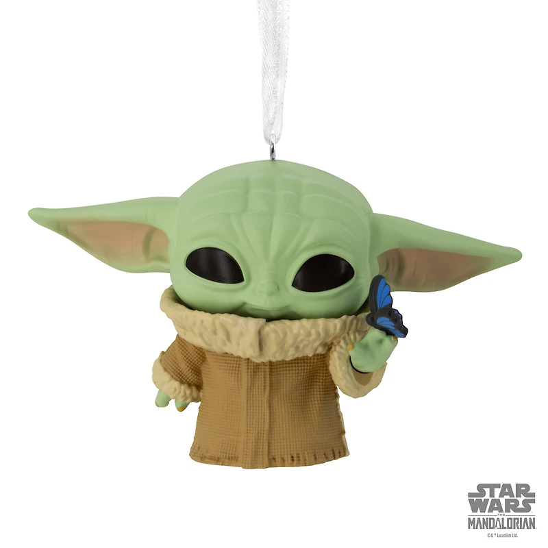 Décoration Hallmark de Noël, Grogu et papillon, La Guerre des étoiles : Le Mandalorien, Funko POP!