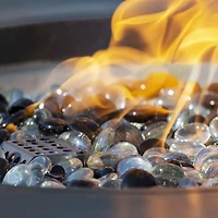 Paramount Offset Extruded Aluminium Rectangle Firepit Table