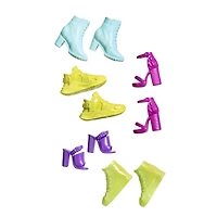 Barbie Assortiment Chaussures avec 5 Paires de Styles Variés, +3 ans Âges 3+
