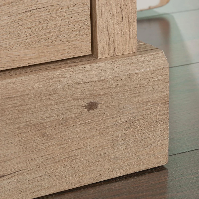 Sauder Aspen Post Entertainment Credenza in Prime Oak Finish