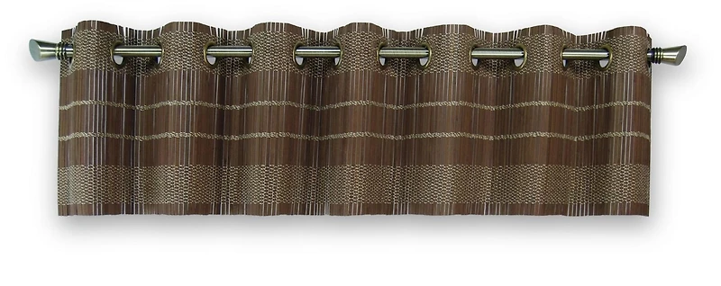 Versailles' Bamboo Wood Grommet Top Curtain Valance 72in x 12in