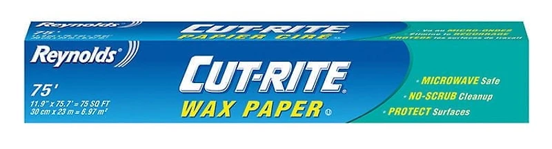Papier ciré Cut-RiteMD de ReynoldsMD 12 po x 75 pi , 1 unité