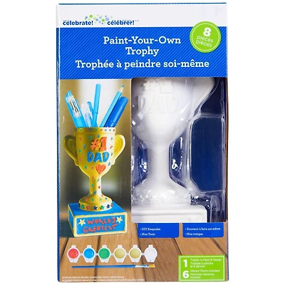 Way to Celebrate Paint-Your-Own Trophy for Father's Day, 1 Count Paint-Your-Own Trophy