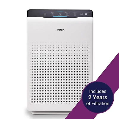 Purificateur d'air WINIX C535, nettoyage en 4 étapes avec filtres d'une durée de vie de 2 ans. Capacité maximale de la pièce : 1 600 m².