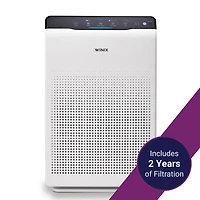 Purificateur d'air WINIX C535, nettoyage en 4 étapes avec filtres d'une durée de vie de 2 ans. Capacité maximale de la pièce : 1 600 m².