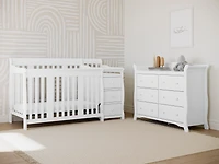 Lit de Bébé 5-en-1 avec Table à Langer Attachée Portofino de Storkcraft