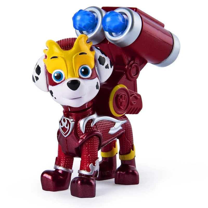 PAW Patrol, Mighty Pups Super PAWs Marshall Figure with Transforming Backpack, for Kids Aged 3 and Up