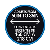Barre de Rideau de Douche à Tension Ajustable Mainstays S'ajuste jusqu'à 218 cm
