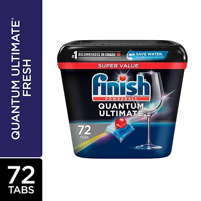 Finish Dishwasher Detergent Pods, Quantum Ultimate, Fresh, 72 Tablets