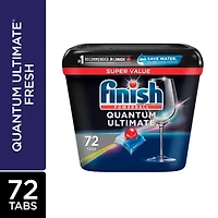 Finish Dishwasher Detergent Pods, Quantum Ultimate, Fresh, 72 Tablets