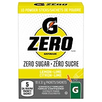 Gatorade Zero Powder Lemon Lime 10 x 2.9 g, Packets