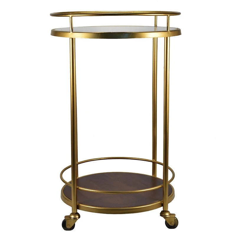 hometrends Foldaway Leather Table/Stool