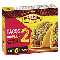 Old El Paso Tacos Pour 2 Ensemble de Dîner, Taco Rigides, 94 g, 6 6 pièces 94g
