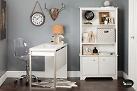South Shore Vito 3-Shelf Bookcase with Doors