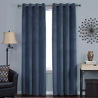 Hometrends Velvet 84" Grommet Blackout Window Curtains Panel, 1 panel, 50" x 84"