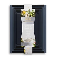 Thyme & Table 3-Piece Poly Cutting Boards Blue - SM 8.5x12", MD 10"x14", LG 12"x16"
