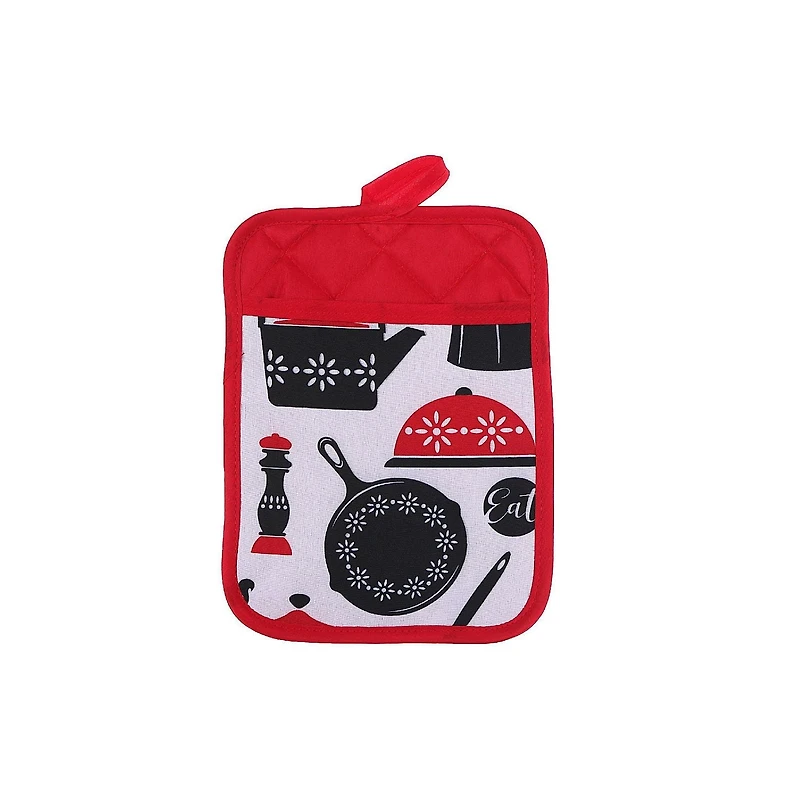 IH Casa Decor Pot Holder With Pocket Kitchenware - Set of 6