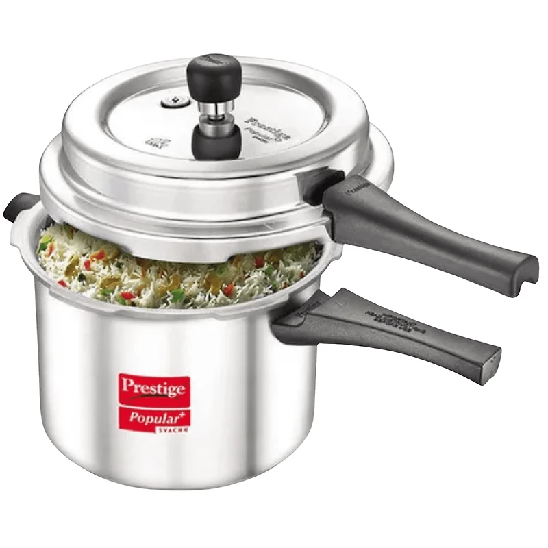 Prestige Popular Plus Svachh Autocuiseur en aluminium vierge (5L, argent)
