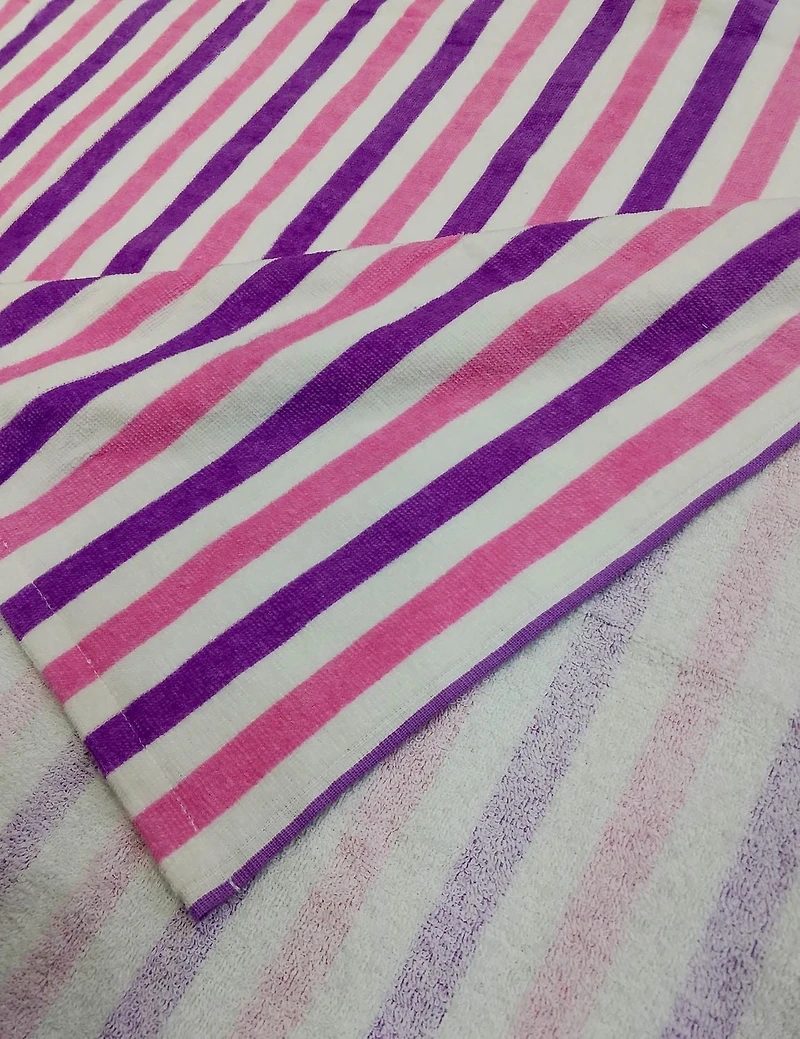 MS OS HOODED PINK STRIPES