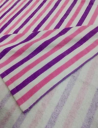 MS OS HOODED PINK STRIPES
