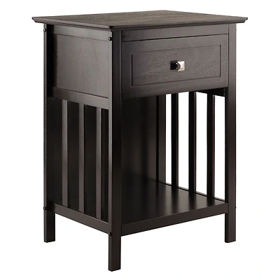 Winsome Table d'appoint Marcel fini Café