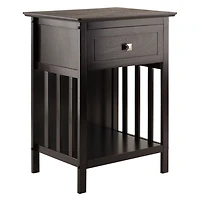 Winsome Table d'appoint Marcel fini Café