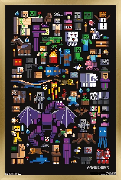 Minecraft - Mobbery Wall Poster, 22.375" x 34"