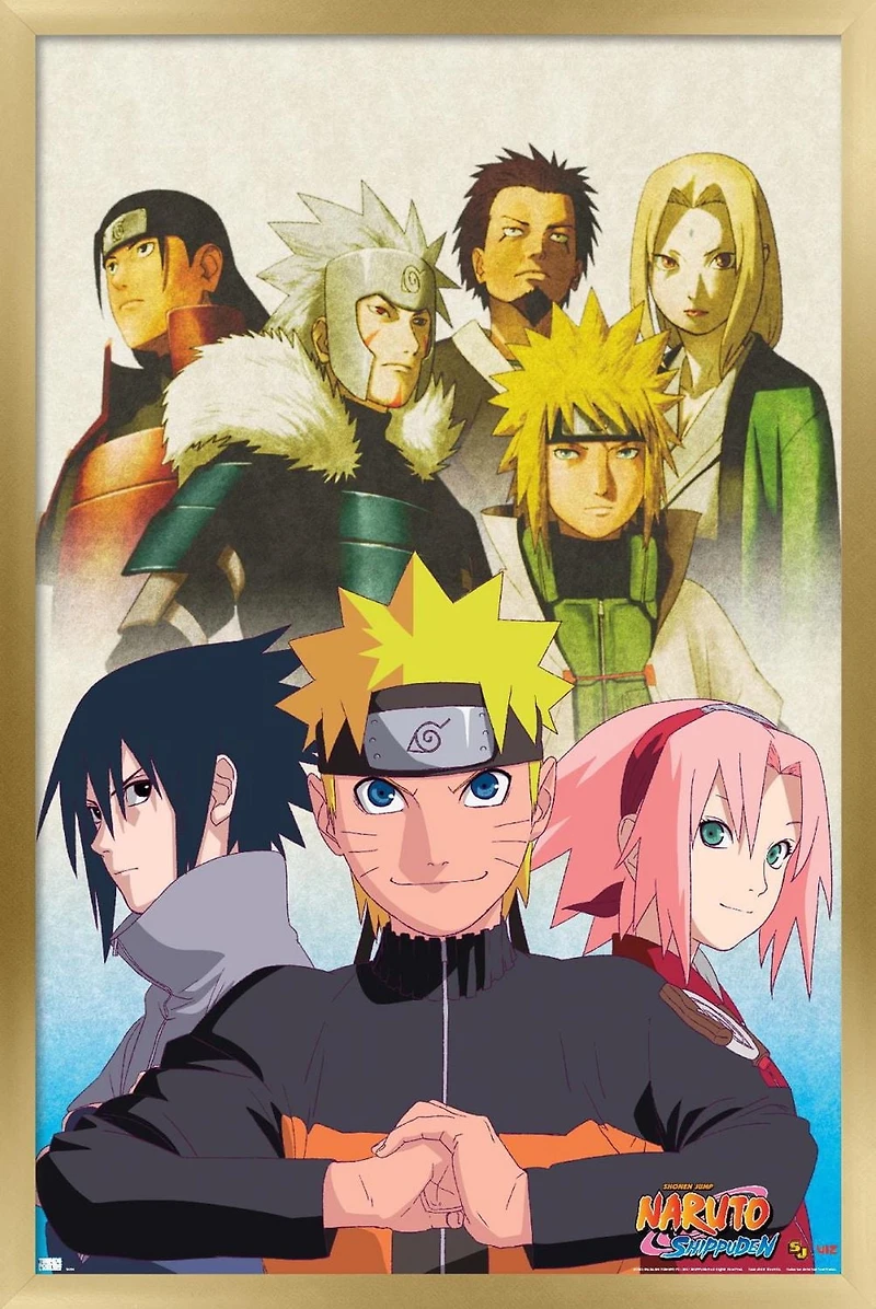 Naruto Shippuden - Key Art Wall Poster, 14.725" x 22.375"