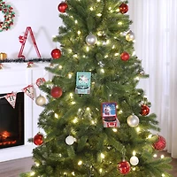 Mr. Christmas 3.8" Retro Vinyl Record Player Ornament, Red