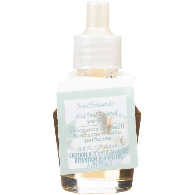 Huile Scent Charm ScentSationals - Old Fashioned Vanilla 0.8 Fl oz, 24 mL Recharge